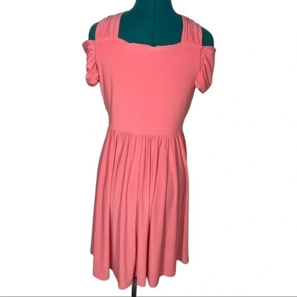 Asos Coral Cold Shoulder Cross Dress size 8 - Picture 2 of 8